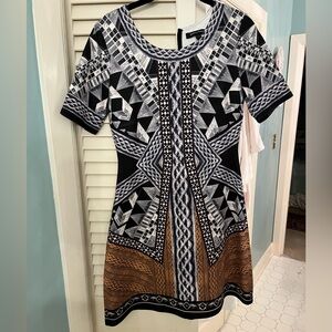 Jealous Tomato Black and White Sheath Mini Dress